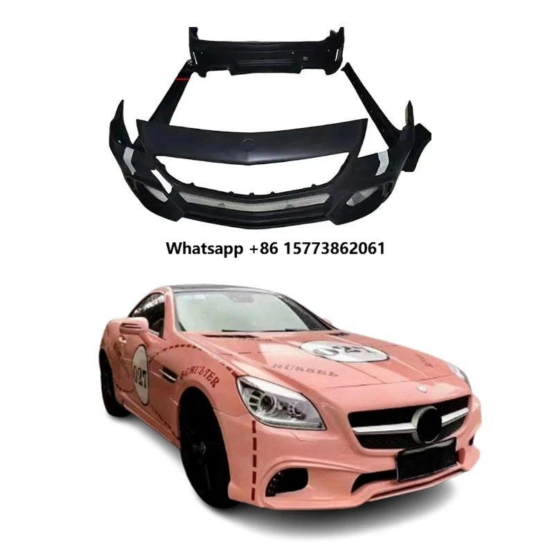 

High Quality for SLK200 R172 Body Kits New Upgrade WALD Front Bumper Rear Bumper Side Skirts Fit