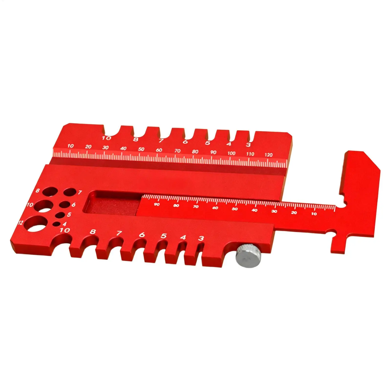 Woodworking Ruler Measuring Gauge Tenon Gauge for Workshop Home Improvement Garage Carpentry Furniture Making Project