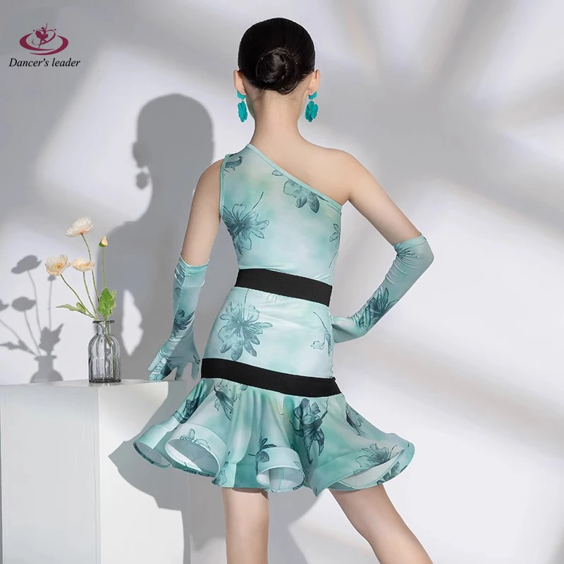 Novo sem mangas retro dança latina qipao desempenho vestido estilo chinês qipao melhorado azul gola de lótus vestido de dança