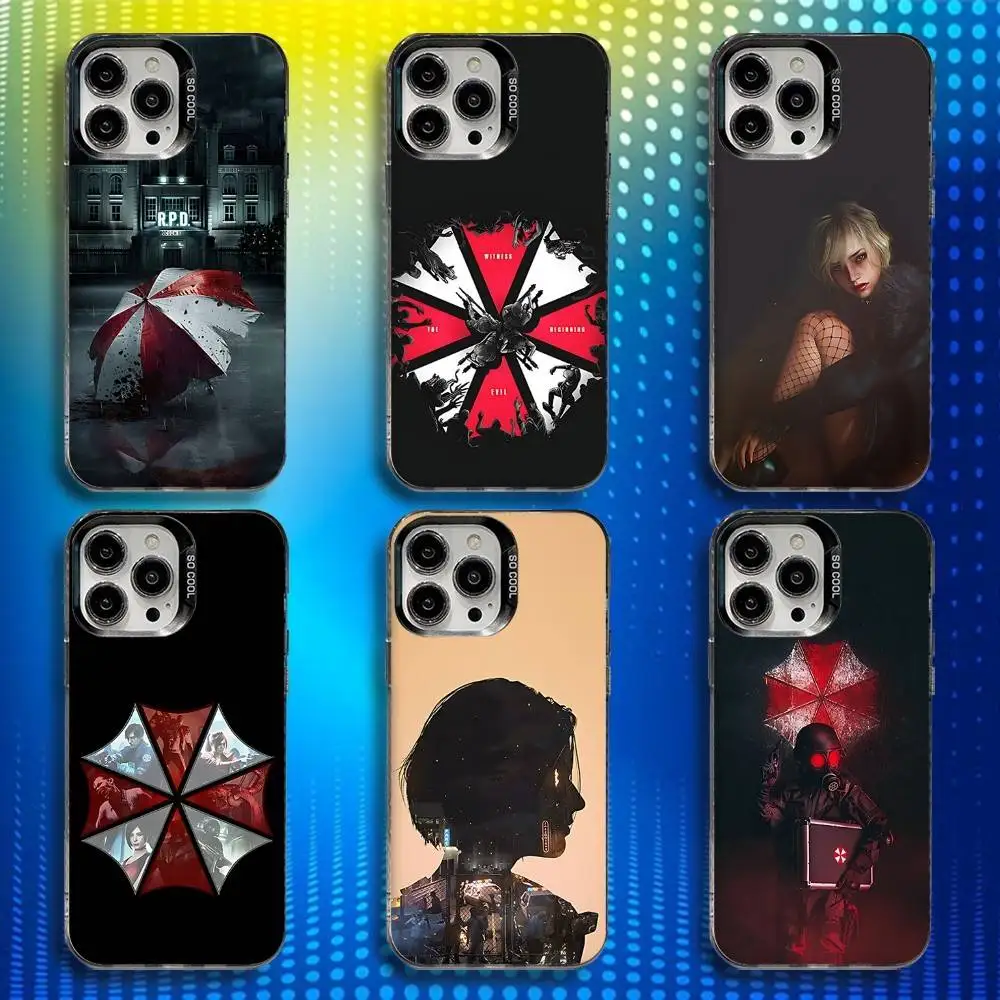 

Phone Case For iPhone 17,16,15,14,13,12,X,8,Pro,Max,Plus,E,SE4,Air,Mini IMD Game R-Resident Evil Matte Black