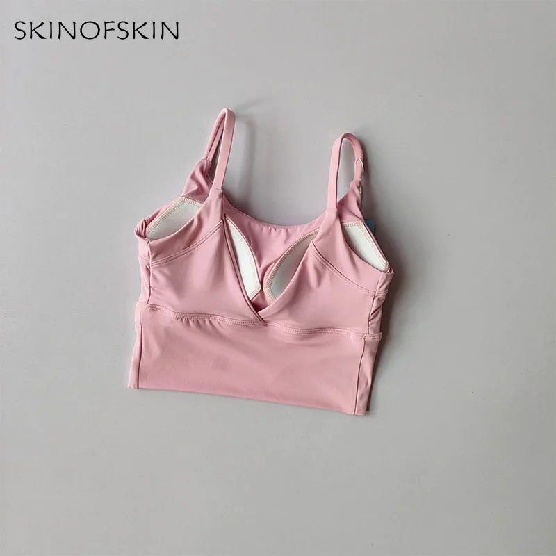 Beautiful Back Sports Underwear Women Running Shockproof Sagging Fitness Yoga Clothes V-shaped Fixed Cup Training Wenchest