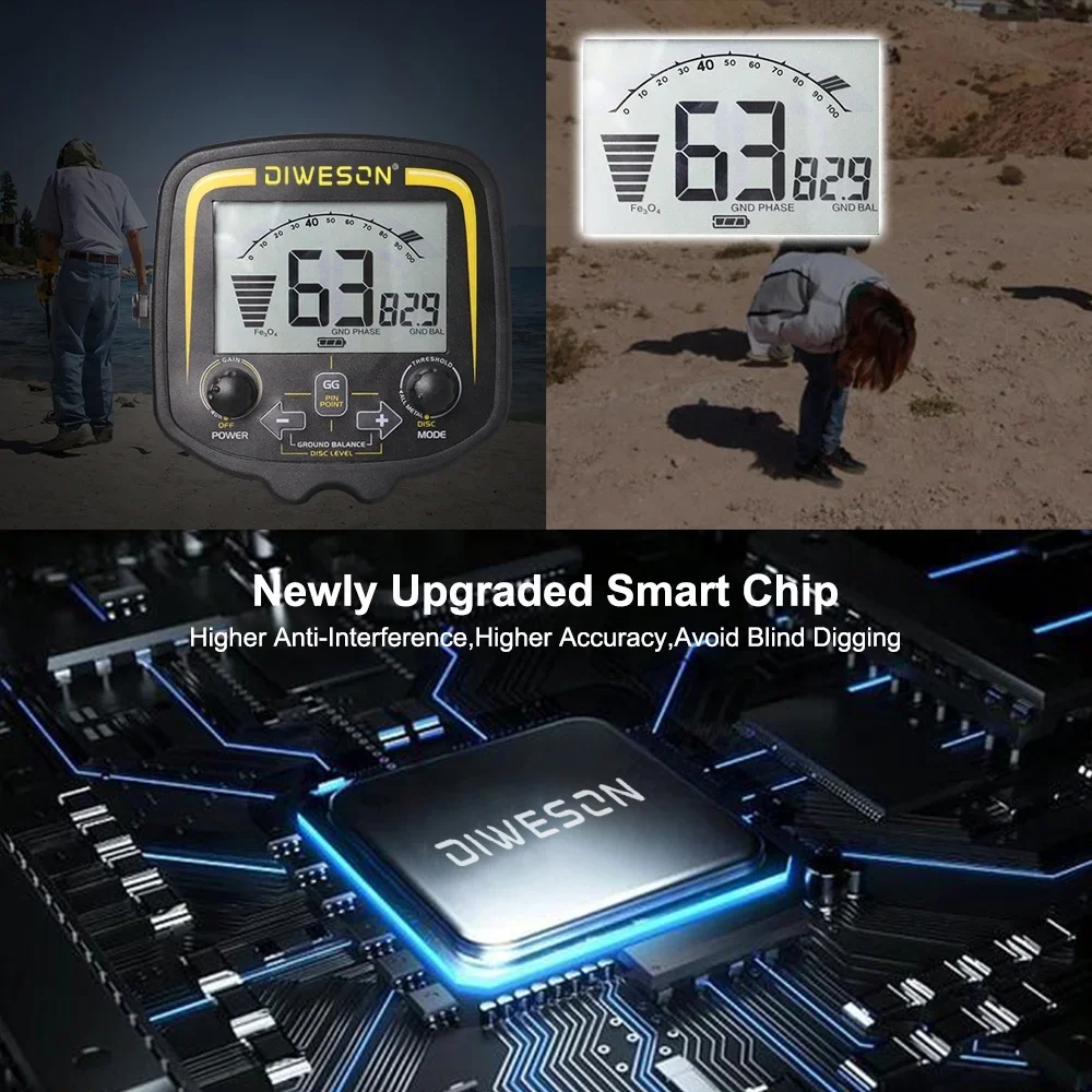 Fabrieksprijs 3,5 meter diepte professionele hobby goudzoeker metaaldetector te koop