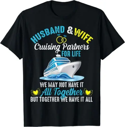 Couples Anniversary 2023 Cruise Trip Husband Wife Matching T-Shirt