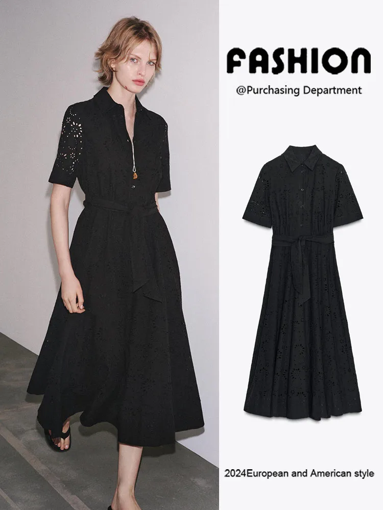 

Новое поступление лета, женская одежда irt Sle ort Sve Dr ZA2025 Ele, повседневная модная цельная одежда