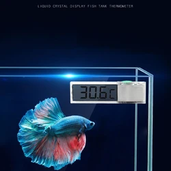 Aquarium Thermometer Electronic LCD Digital Fish Tank Temperature Measurement Fish Tank Temp Meter Aquarium Accessories