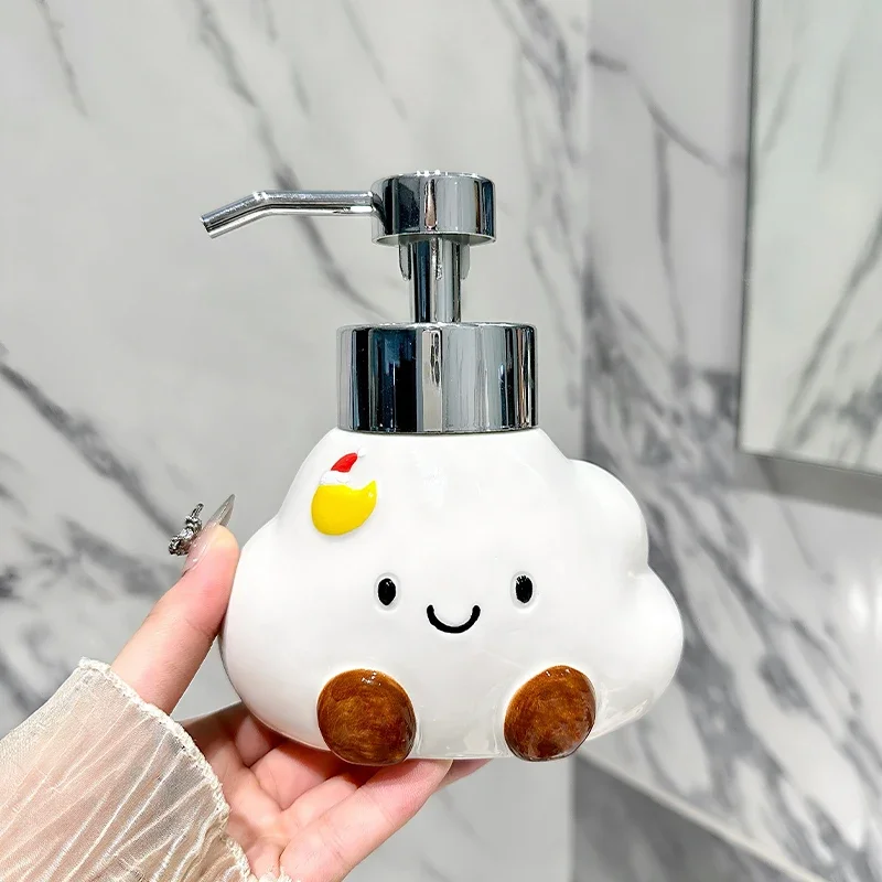 soap dispenser Cute ceramic hand sanitizer bottle bathroom shower gel press bottle lotion shampoo bottle bathroom accessories