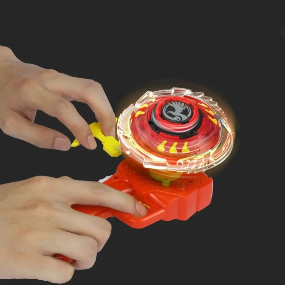 

Creative Split Transforming Spinning Top With Launcher Metal Alloy Rotating Gyro 2 In1 Interactive Battle Gyro Kids Toy
