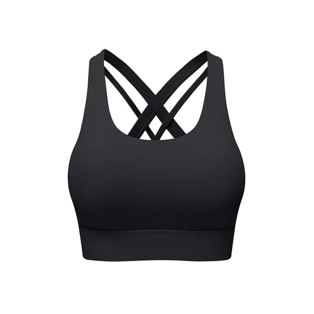 

Comfortable Active Wear Yoga Sports Bra Seamless Fixed Cup Fitness Underwear Tank Tops Breathable Women Workout Bra Gym