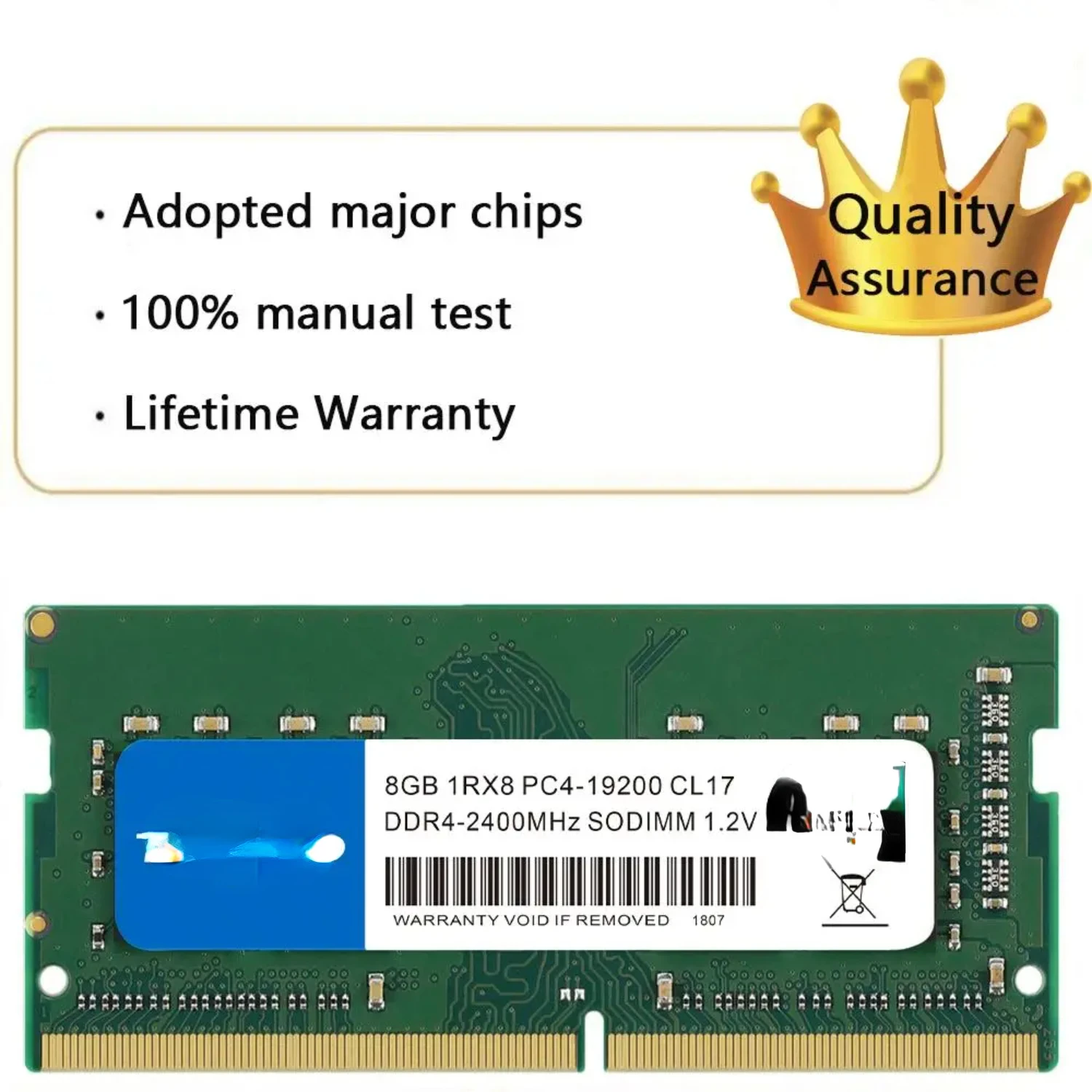 8GB DDR4 2400MHz Sodimm RAM para computadora portátil - Memoria RAM para computadora portátil