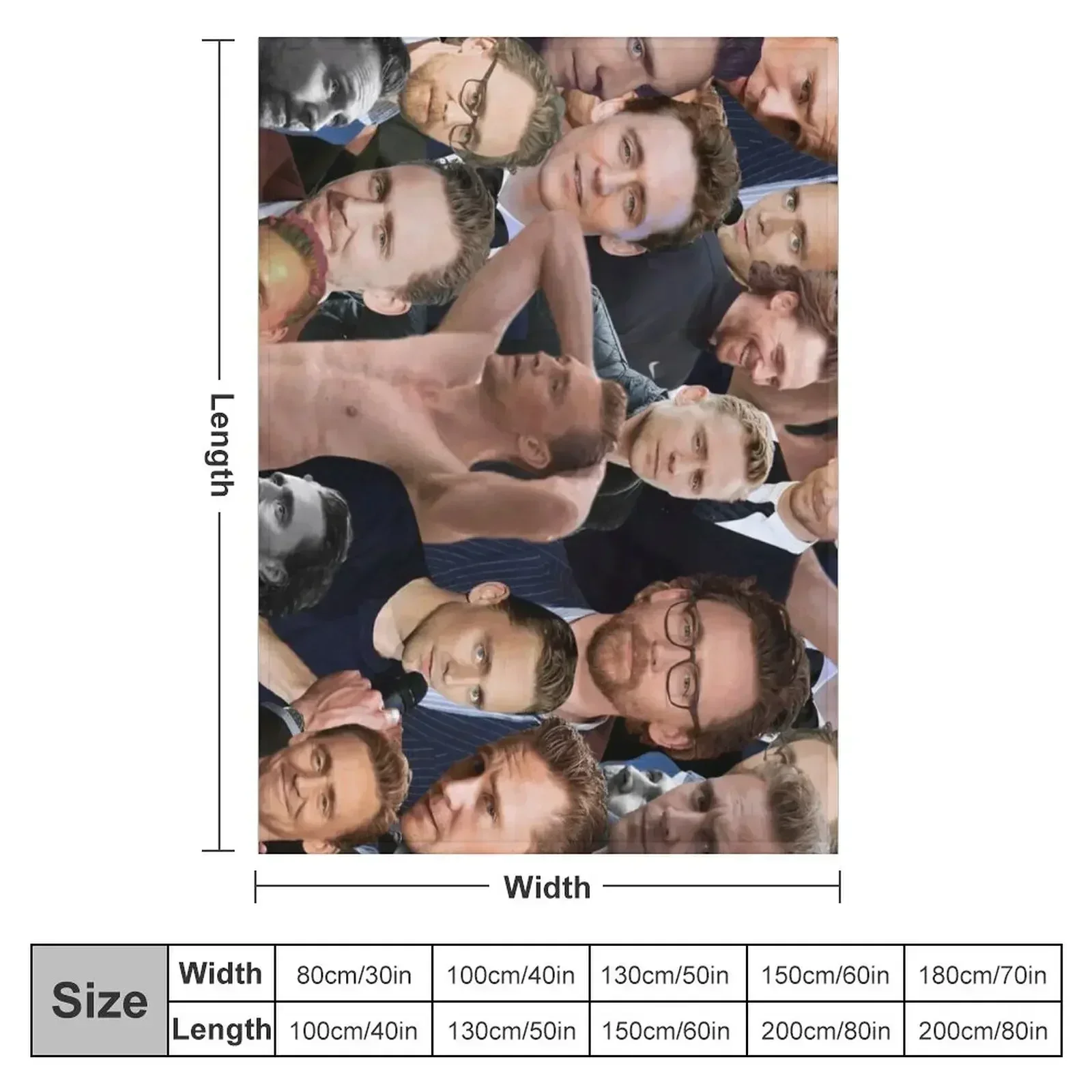 Tom Hiddleston photo collage Throw Blanket Bed linens Flannel Picnic Hair Camping Soft Plaid Blankets