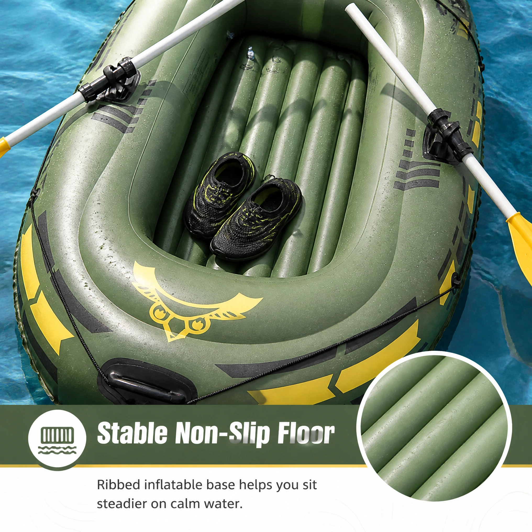 Dwuosobowy ponton z grubego PV – Fishing Boat Paddle recenzja i cena