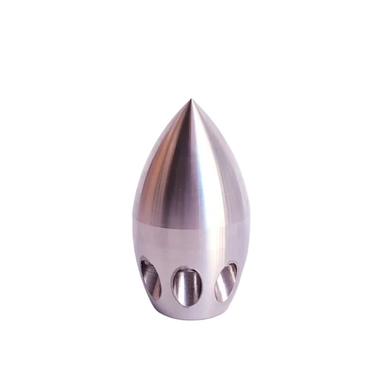 3/8 Female Thread Stainless Steel Rocket Jet Nozzle 8 Rear Holes Pipeline Dredging High Pressure Sewage Cleaning Tip