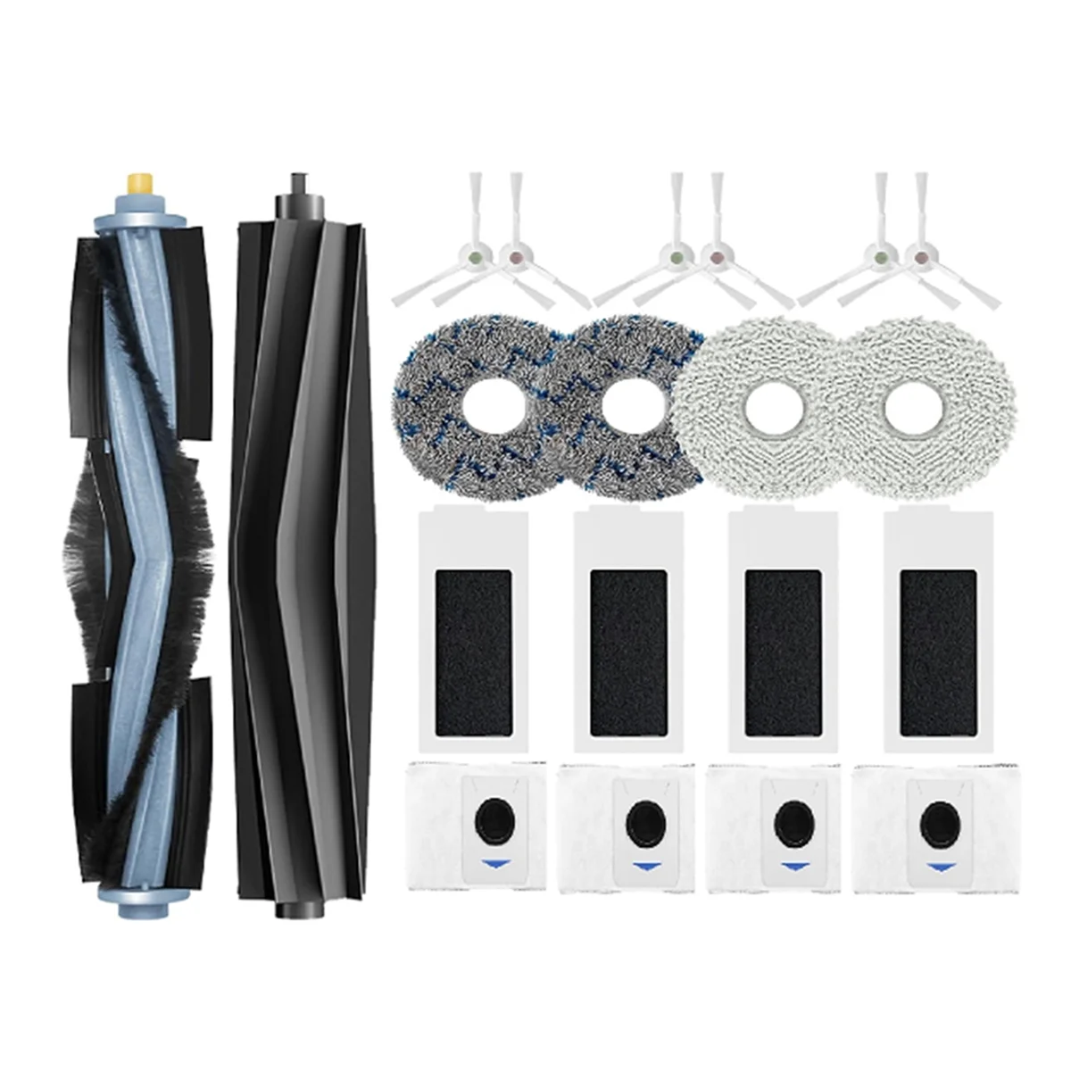 20 قطعة ل Ecovacs Deebot T20 Omni ing روبوت الملحقات الرئيسية الجانب فرشاة كيس لجميع الغبار ممسحة نظافة أجزاء استبدال