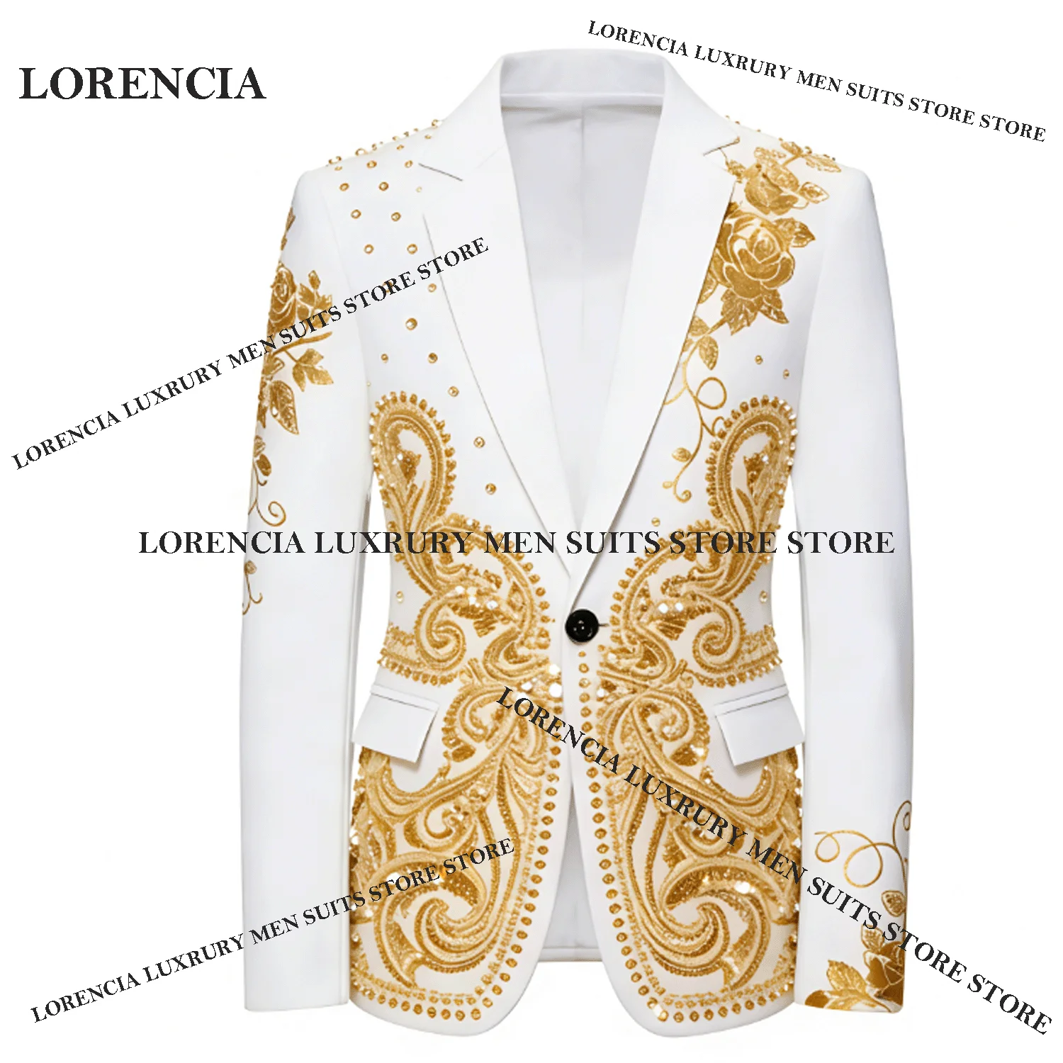 

Glitter Customized Men Diamond Design Suits Sparkly Wedding Tuxedos Handsome Slim Ropa hombre 2 Pieces Sets Groom Male Blazers