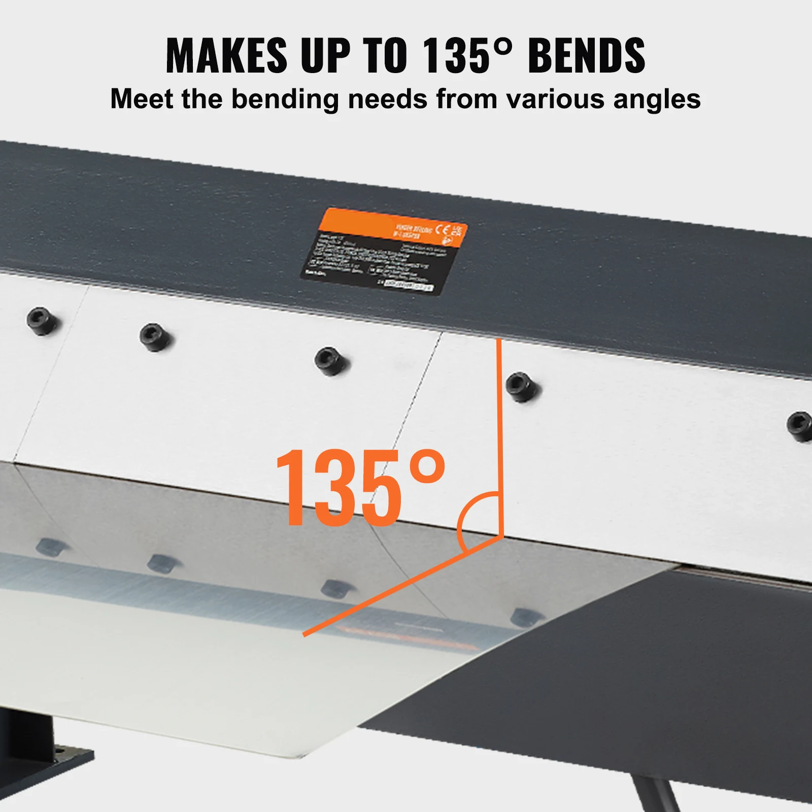 Box and Pan Brake 24" / 36" / 48" – 0-130° Portable Sheet Metal Bending Brake for Precision Metal Fabrication 5