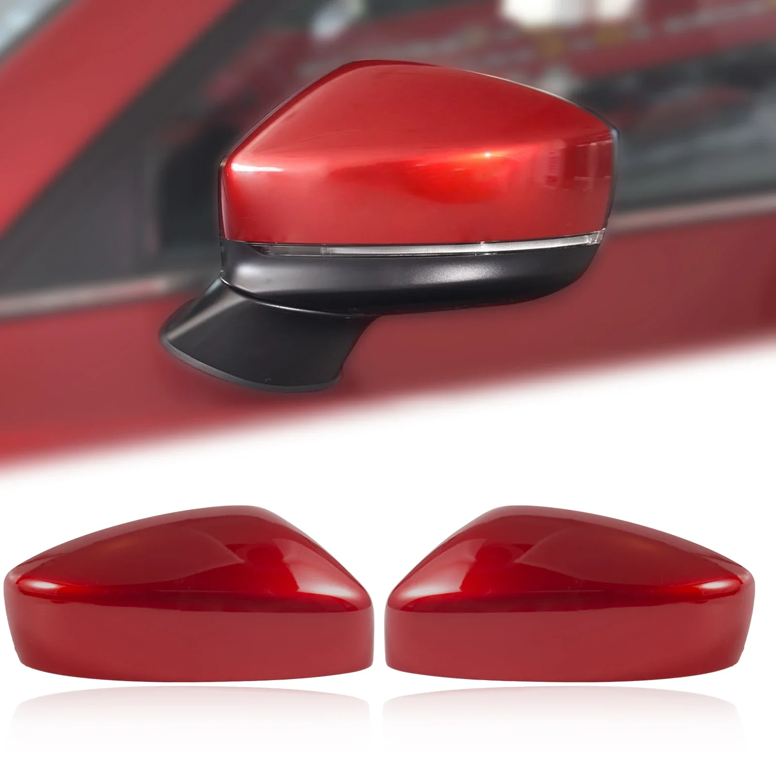 

Door Rearview Mirror Cover Cap Housing Fit for Mazda CX5 CX-5 2017-2021 Protective Cover for Exterior Mirrors Car Accessories