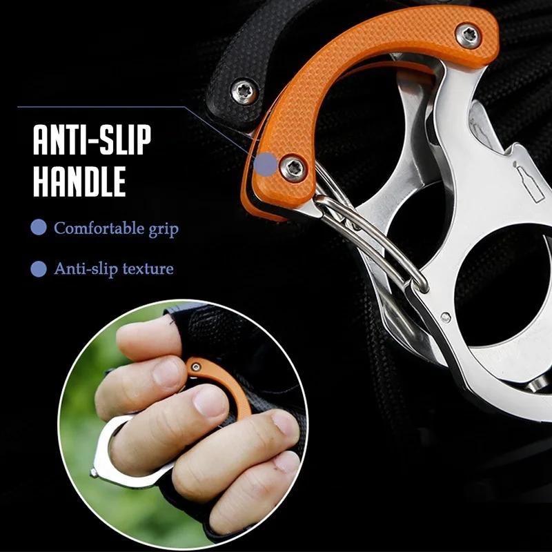Car Keychain Self-protection Hook Multi-Functional Car Key Buckle Car Window Breaker Tools Key Ring Pendant