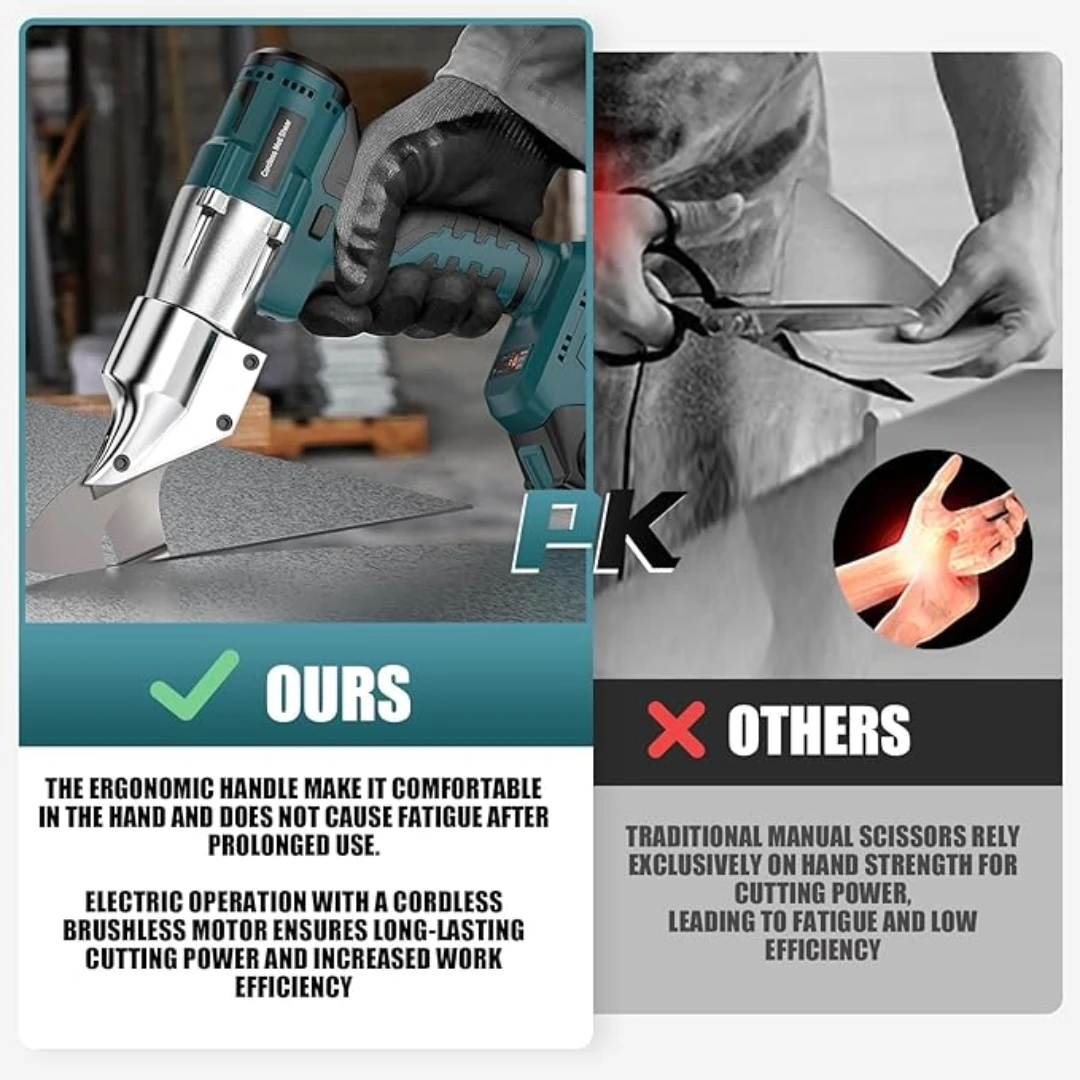 مقص حديد كهربائي لاسلكي قطع المعادن الحديد القص ورقة الكربون الصلب القاطع أدوات كهربائية لماكيتا/ديوالت/ميلووكي