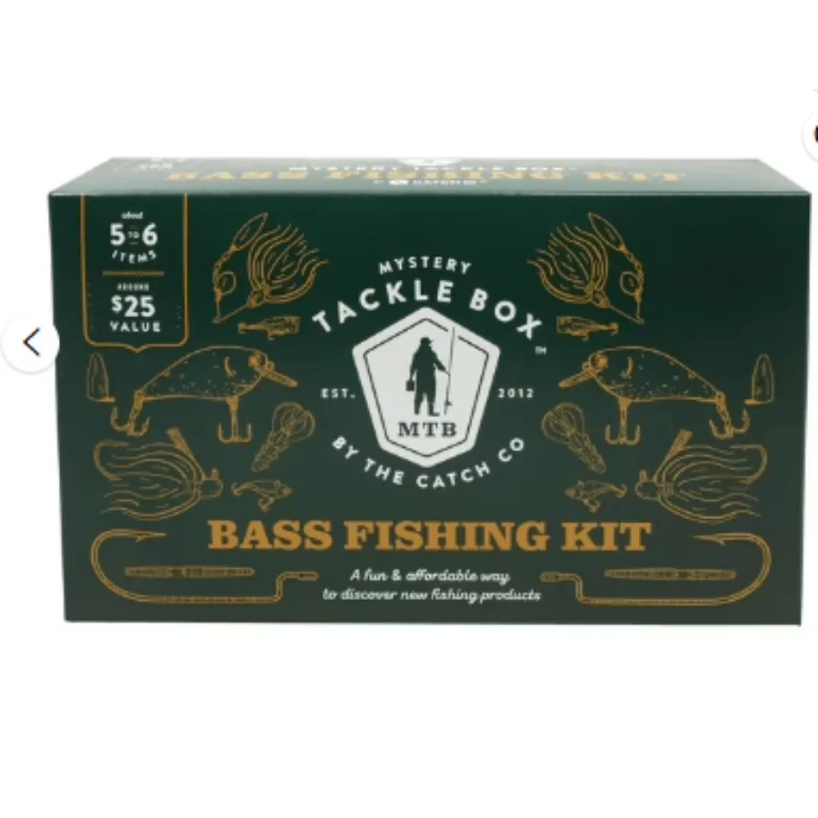 

Mystery Tackle Box Regular Bass Fishing Lure Kit Freshwater 1Count