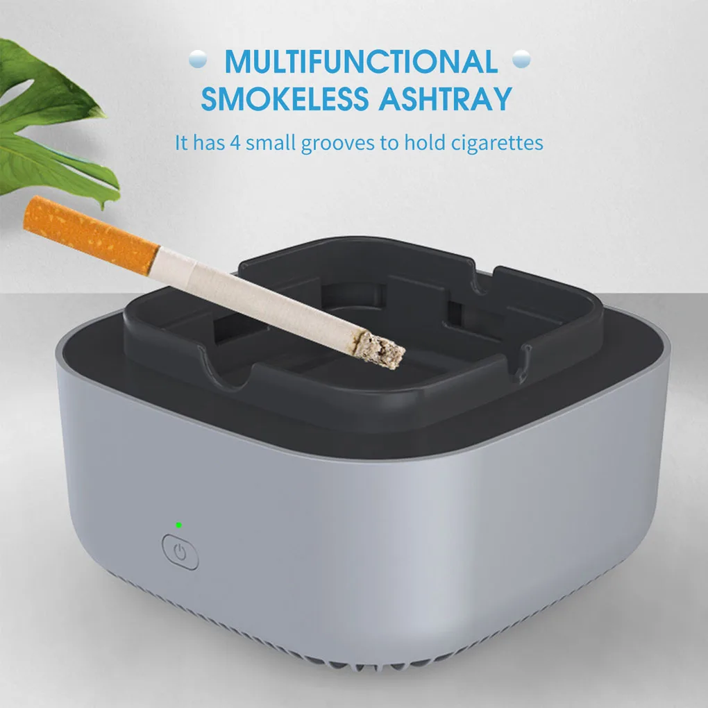

Car Smokeless Ashtray Air Freshener Ash Tray Auto Power-off Automobile