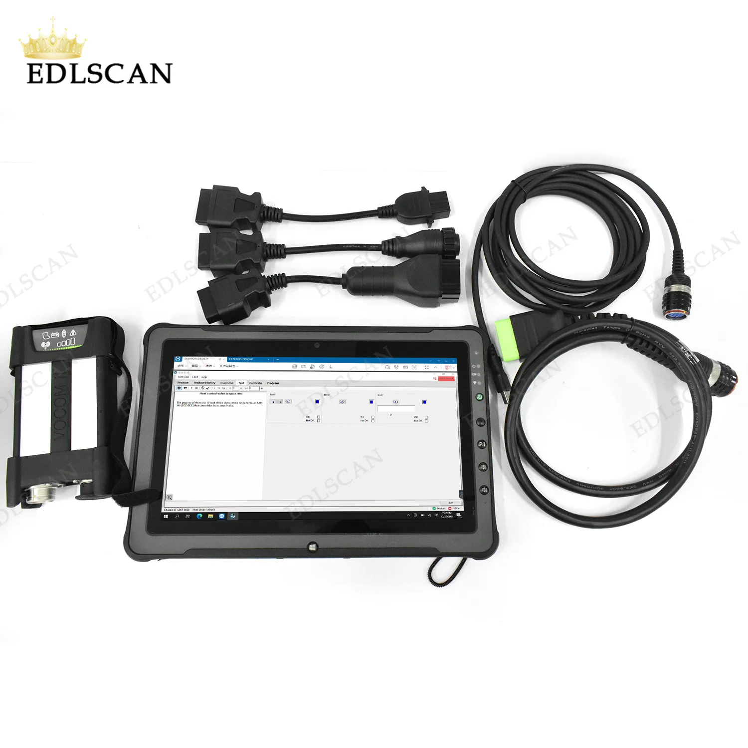 F110 Tablet with 88894000 2.8.241 for VOCOM 2 Vocom II Communication Unit OBD2 for European Trucks Diagnostic Tool