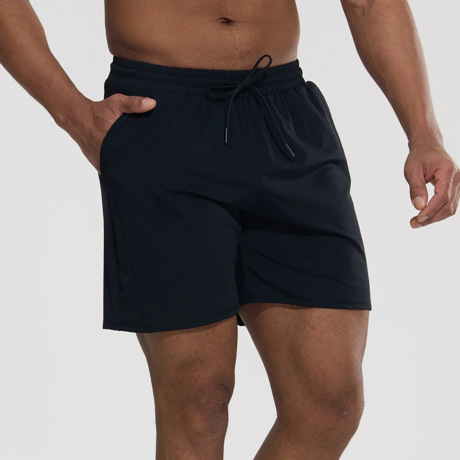 

Мужские спортивные шорты из сетчатой ткани для бега, тренировок и занятий в спортзале, с карманами, длина по внутреннему шву 5 дюймов