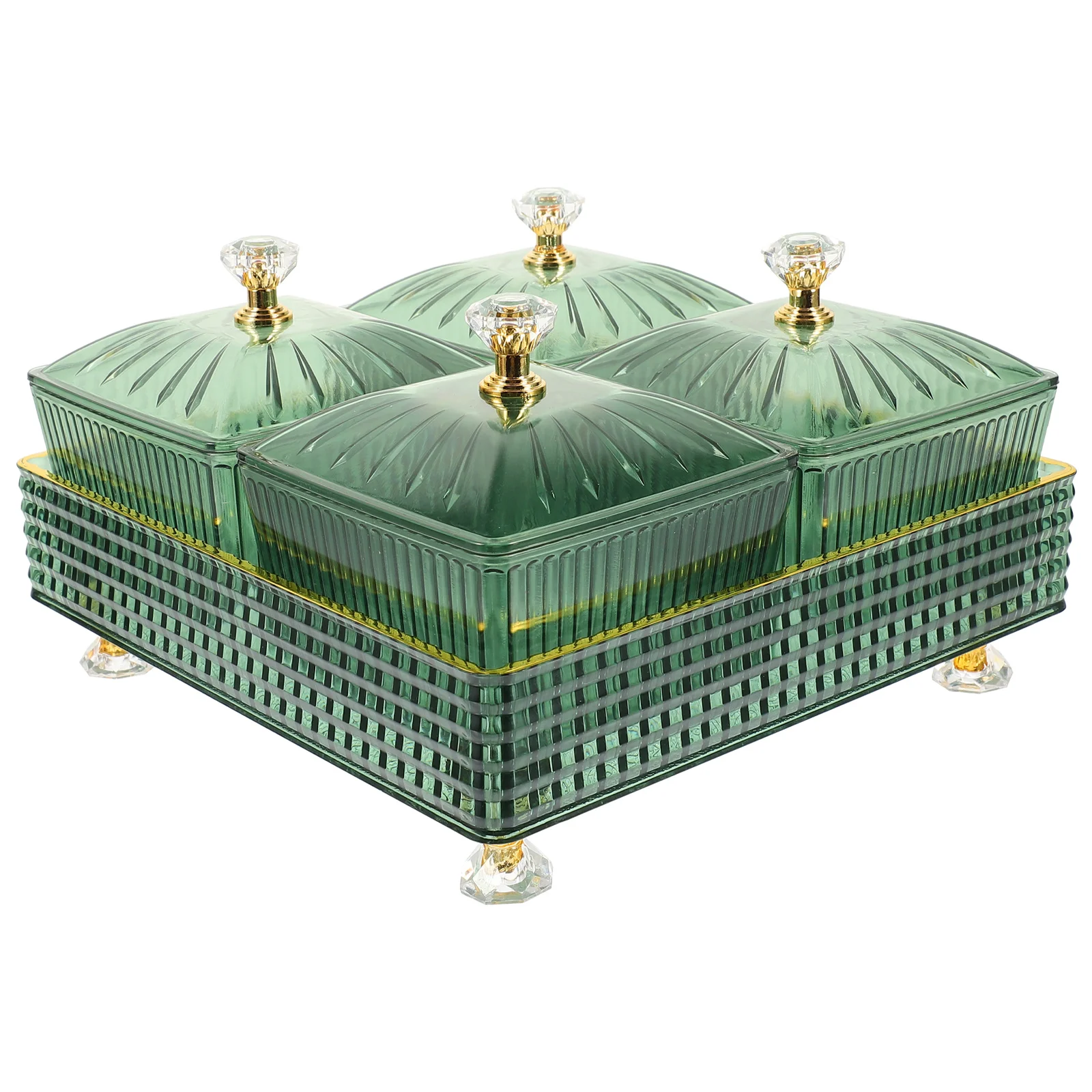 

Snack Plate Platter Candies Dish for Fruit with Lid Dry Snacks Bowl Dessert Tray Nut Serving