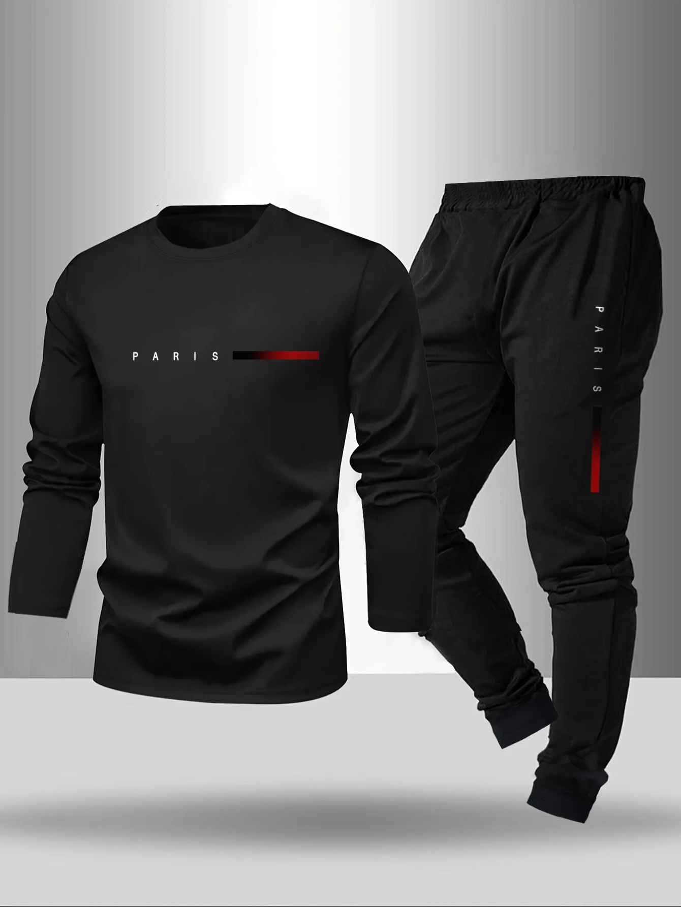 

Мужской комплект одежды для сна из 2 предметов на весну, лето, осень-зиму, брюки с длинными рукавами, базовая рубашка с буквенным рисунком, комплект домашней одежды