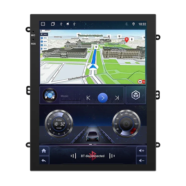 2 din 9.7 inch Vertical IPS Screen Android Car Radio Navigation Car Stereo DVD Player