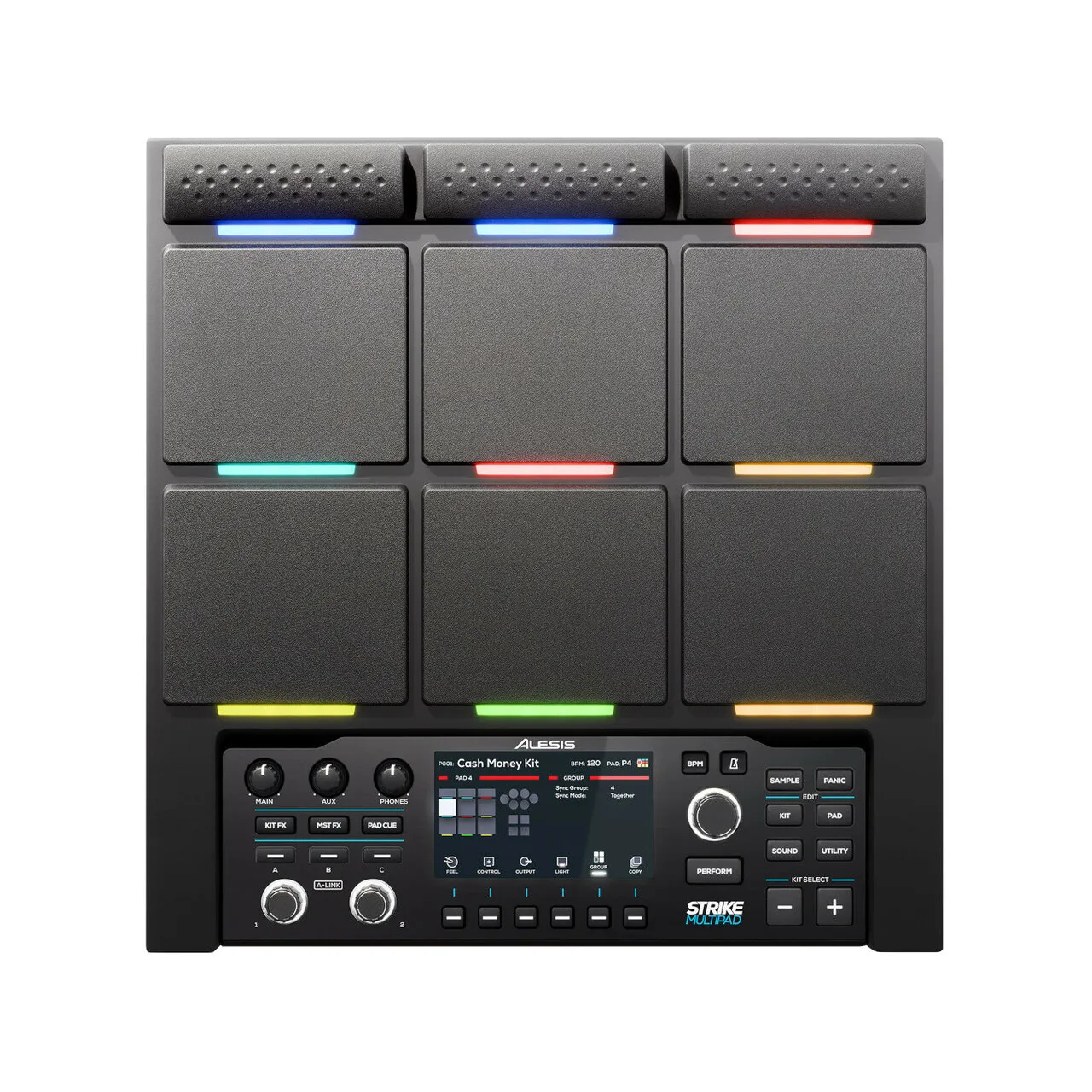 SERVY2025 NUEVO SAMPER Alesi Strike Multi Pad 9 Pad Sample/Loop TAMBOR PAD