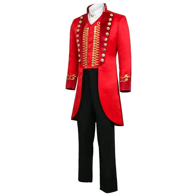 CosassessMovie The Greatest Showman, P.T., Nouveau, 2022 Barnum Cosplay Costume pour hommes adultes, ensemble complet, uniforme, Halloween, carnaval