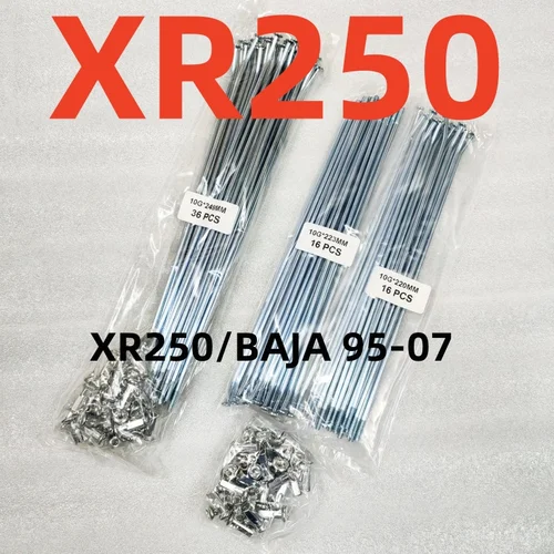 Imagen 1 del producto Radios de rueda delantera y trasera de motocicleta aptos para XR250/BAJA 1995-2007 CRM250 1994-1999