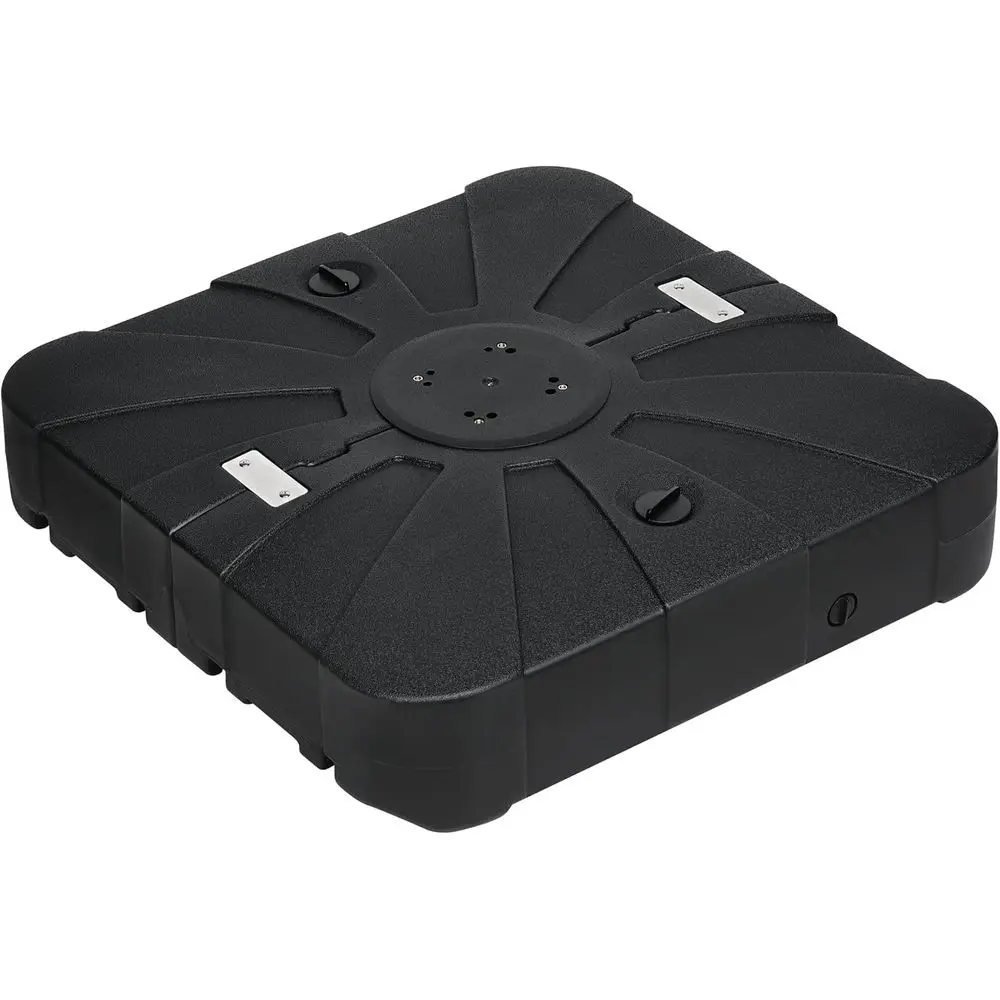 

Sturdy Cantilever Patio Umbrella Base with 220 lbs Water or 410 lbs Sand Capacity, 33x33x6.7, Black