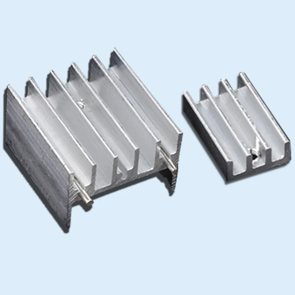 Aluminum Heatsink 25x23.5x15.5mm TO-220 Heat Sink Cooling Radiator For Transistor Voltage Regulator Chip Cooling Block