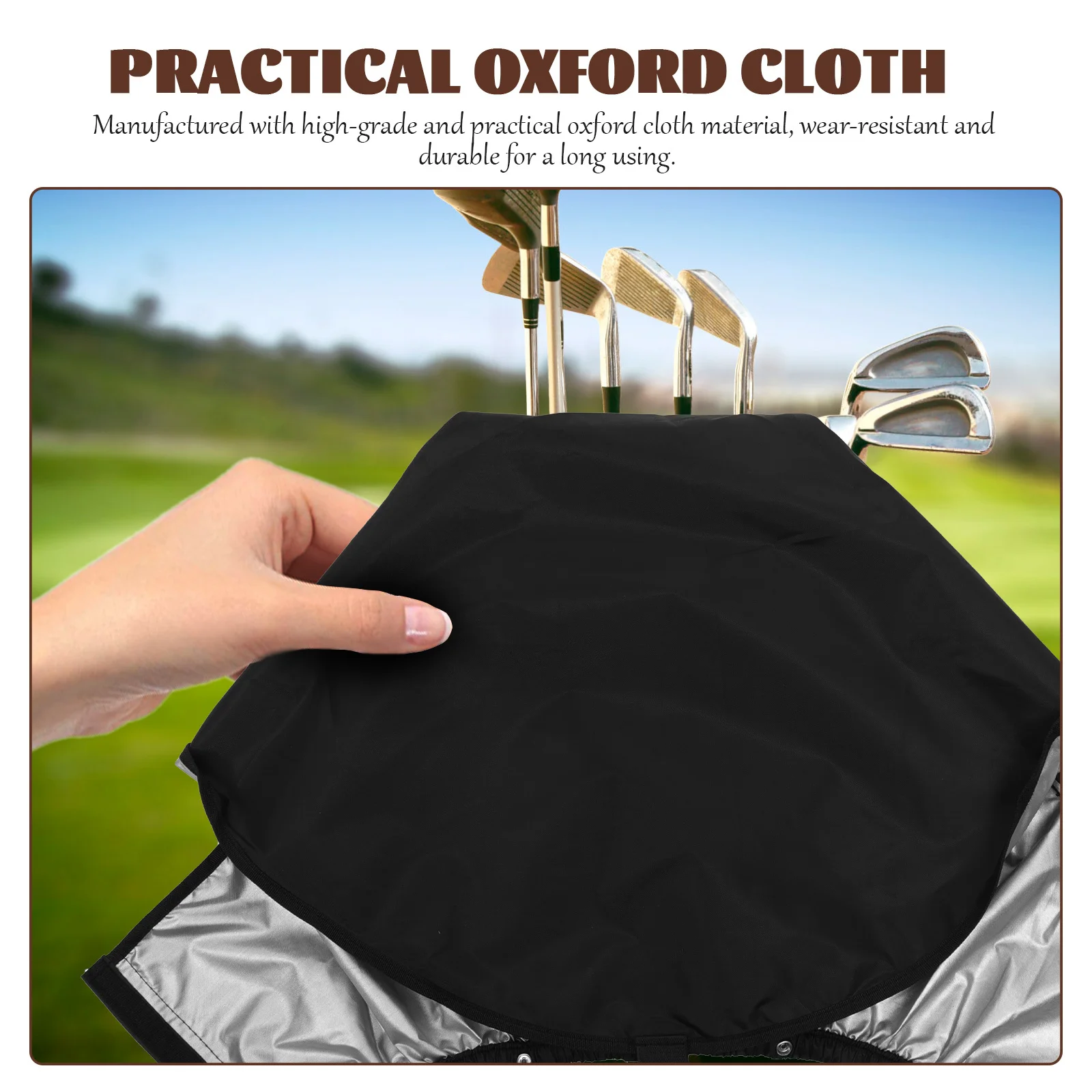 

Golfs Bag Rain Cover Professional Lightweight Durable Anti-Wear Oxford Cloth Protection Sleeve Rain Cover Golfs Club Protector