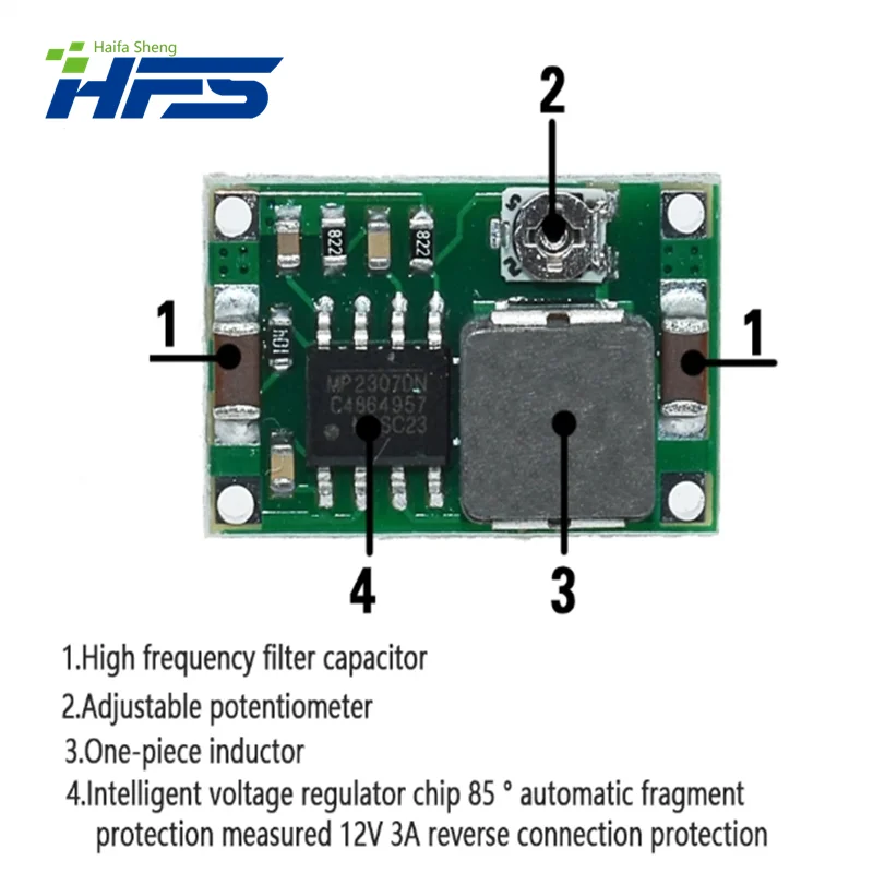 RC Flugzeug modul Mini 4,75 DC Buck Konverter Step Down Modul DC DC Low Power Modul V-23V auf 1V-17V besser als lm2596 2a