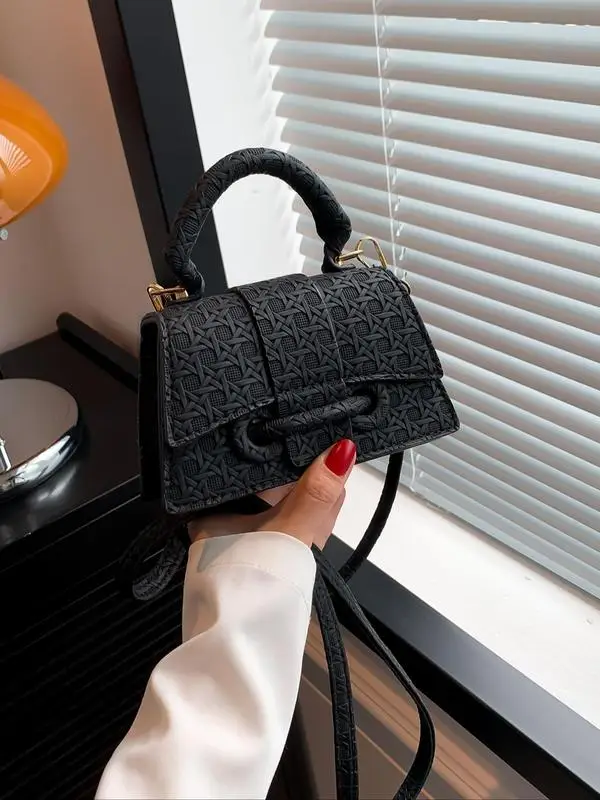 Women\'s Fashion Plain Handbag, Simple Design Solid Color Handbags for Women, Trendy All-match Mini Crossbody Bags for Party with