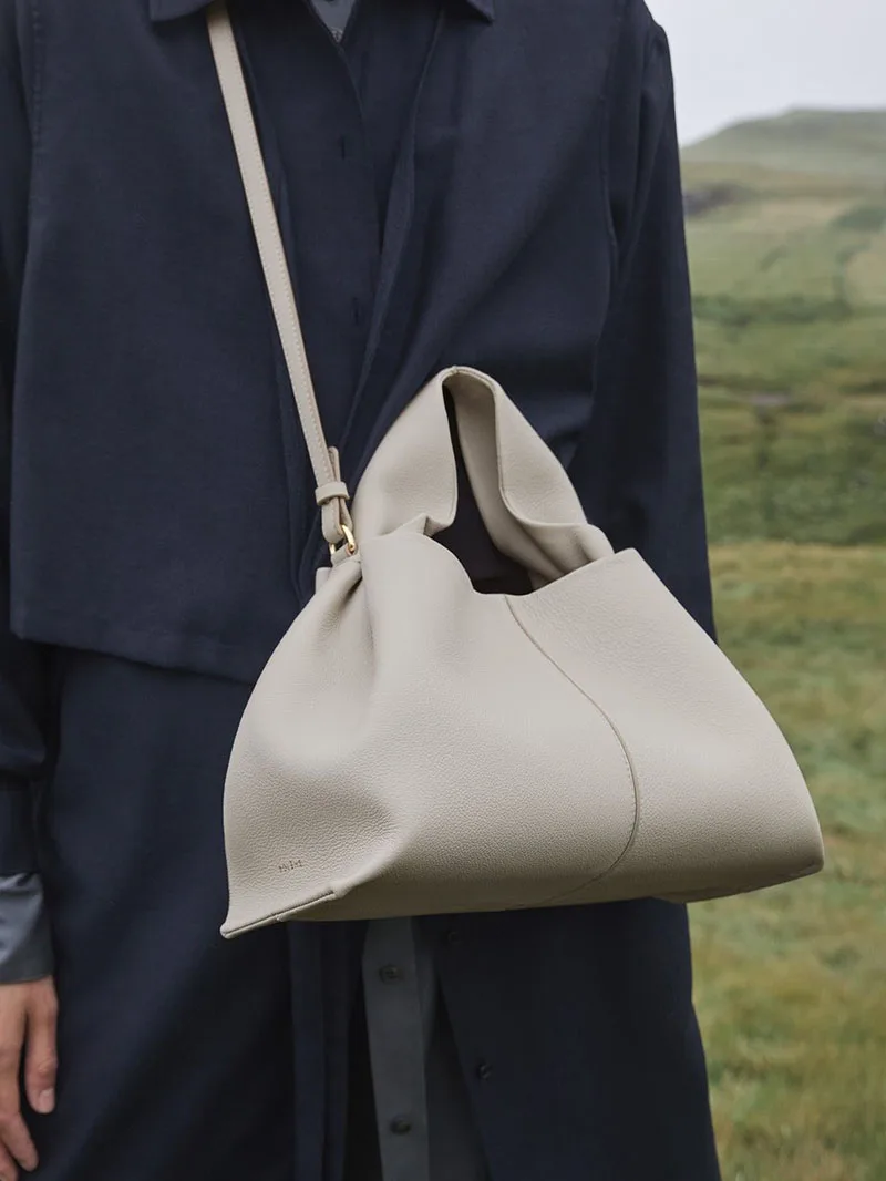 

Fashion Ruched Women Handbags Designer Shoulder Bags Luxury Soft Pu Leather Lady Underarm Bag Trend Small Tote Bag