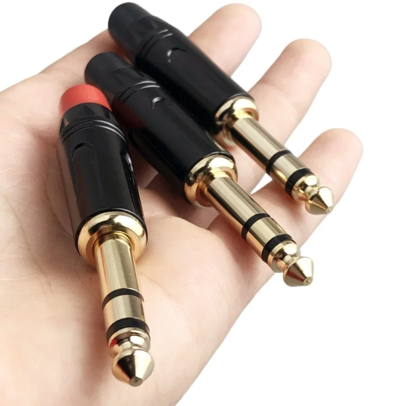 Musical Sound 1 Pieces 6.35mm TRS 1/4 inch Solder Type Mono Plug Connector for DJ Mixer Speaker Guitar Cables Phono Patch Mic