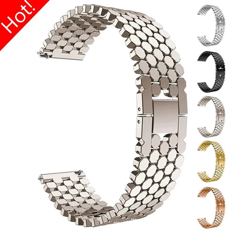 Quick Release 22mm Metal Strap For Samsung Watch 3 45mm 46MM Bracelet Huawei Watch4 3 2 GT4 3 Pro 46mm GTR 47 2e Garmin 2655 965