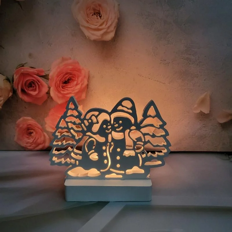 DIY Christmas Snowman Silicone Mold For Candle Holder Resin Plaster Casting Mould Handmade Xmas Ornament Craft Decor Supplies