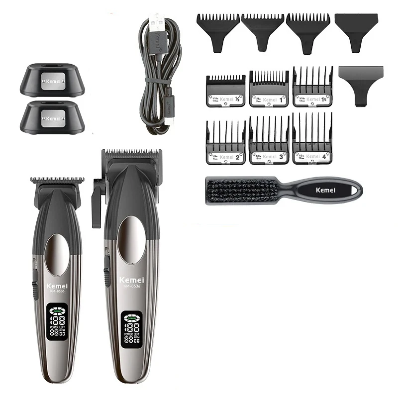 Kemei 8536 Professional Hair Clippers and Cordless Trimmer Set