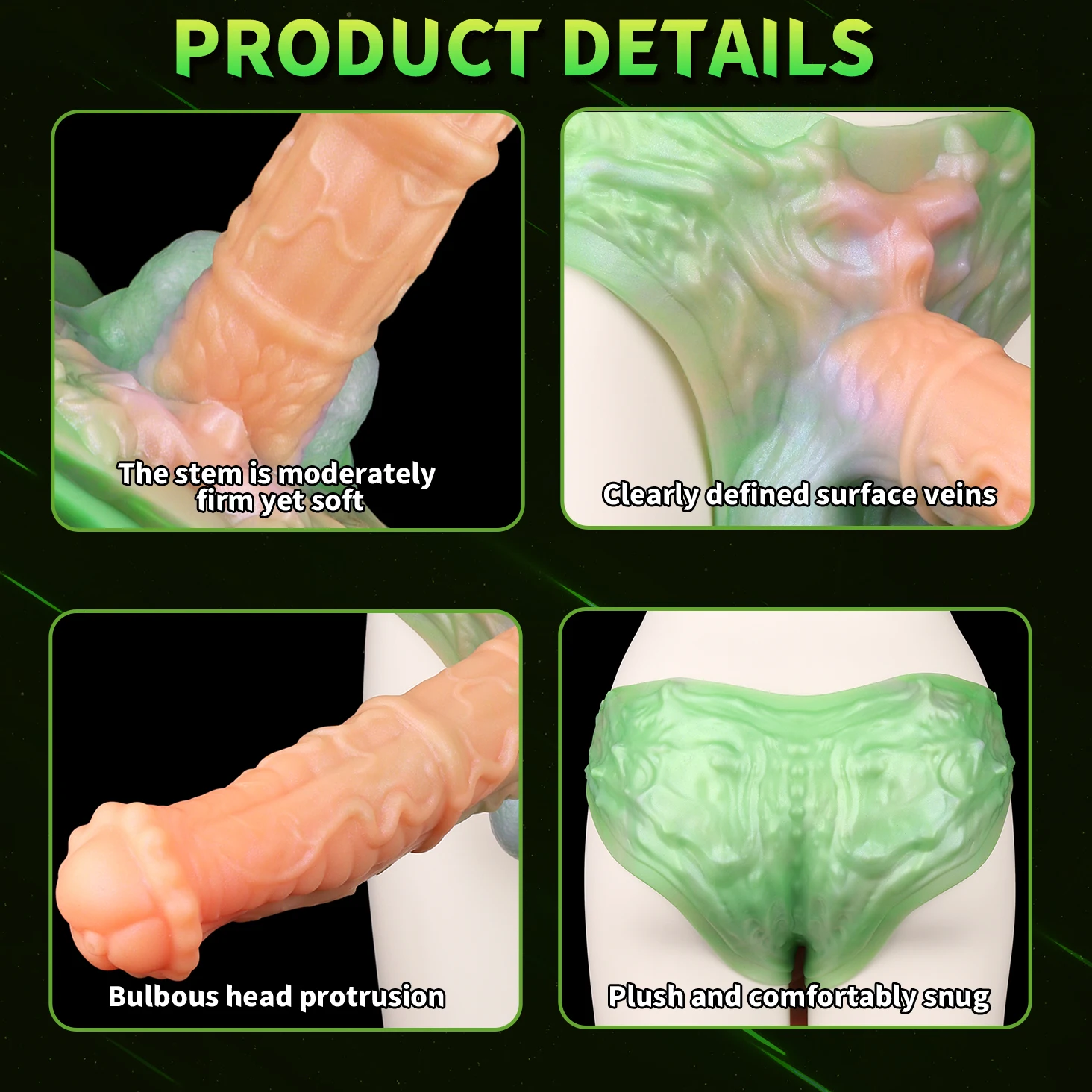 SHAZ Real Horse Penis Sleeve Hollow Dildo Sheath Cock Enlargement Dick Extender Delay Ejaculation Adult Sex Toys for Men Gay 18+ - view 5