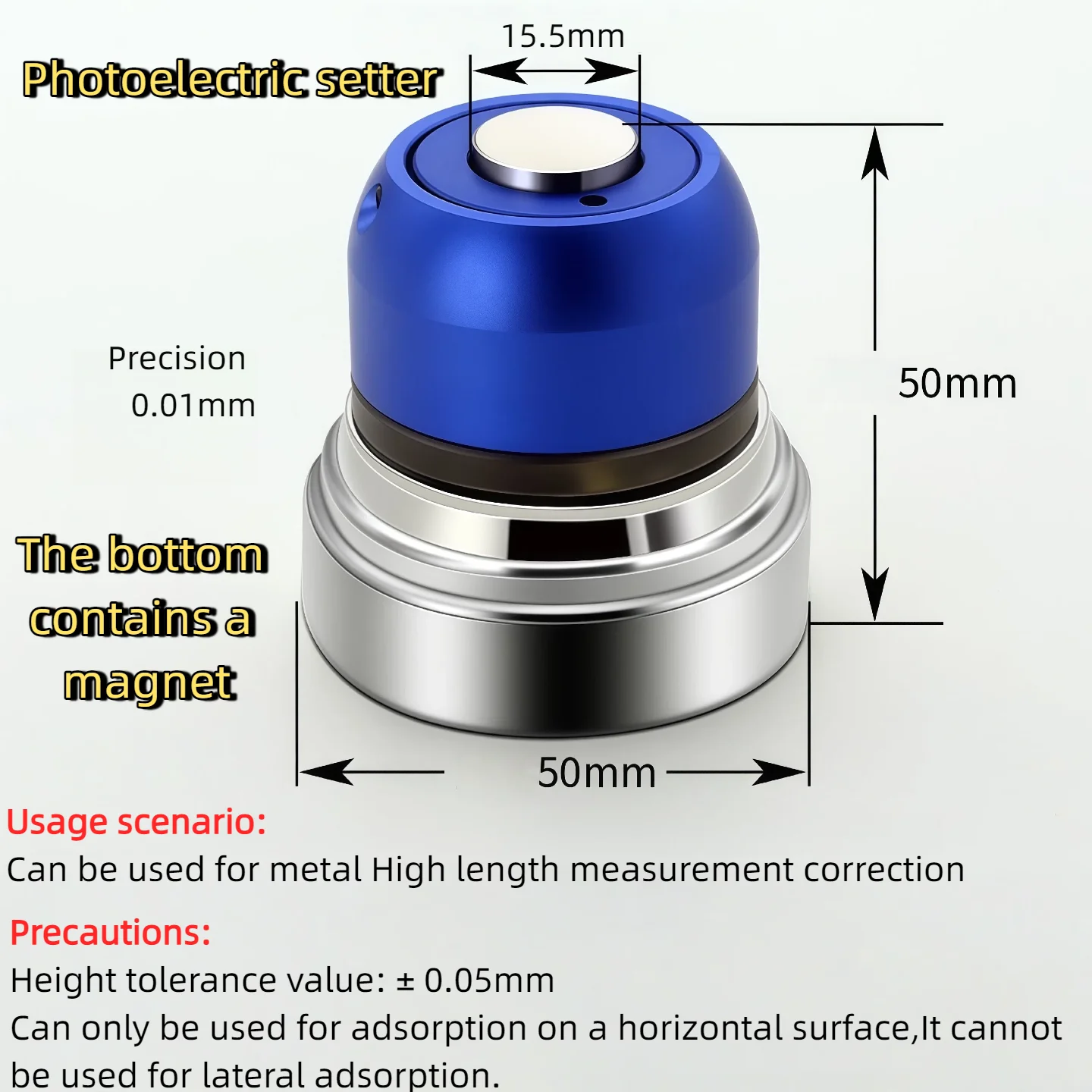 Z-Axis Tool Length Setter - High Accuracy Sensor for CNC Milling, Lathe & Industrial Machine Tools