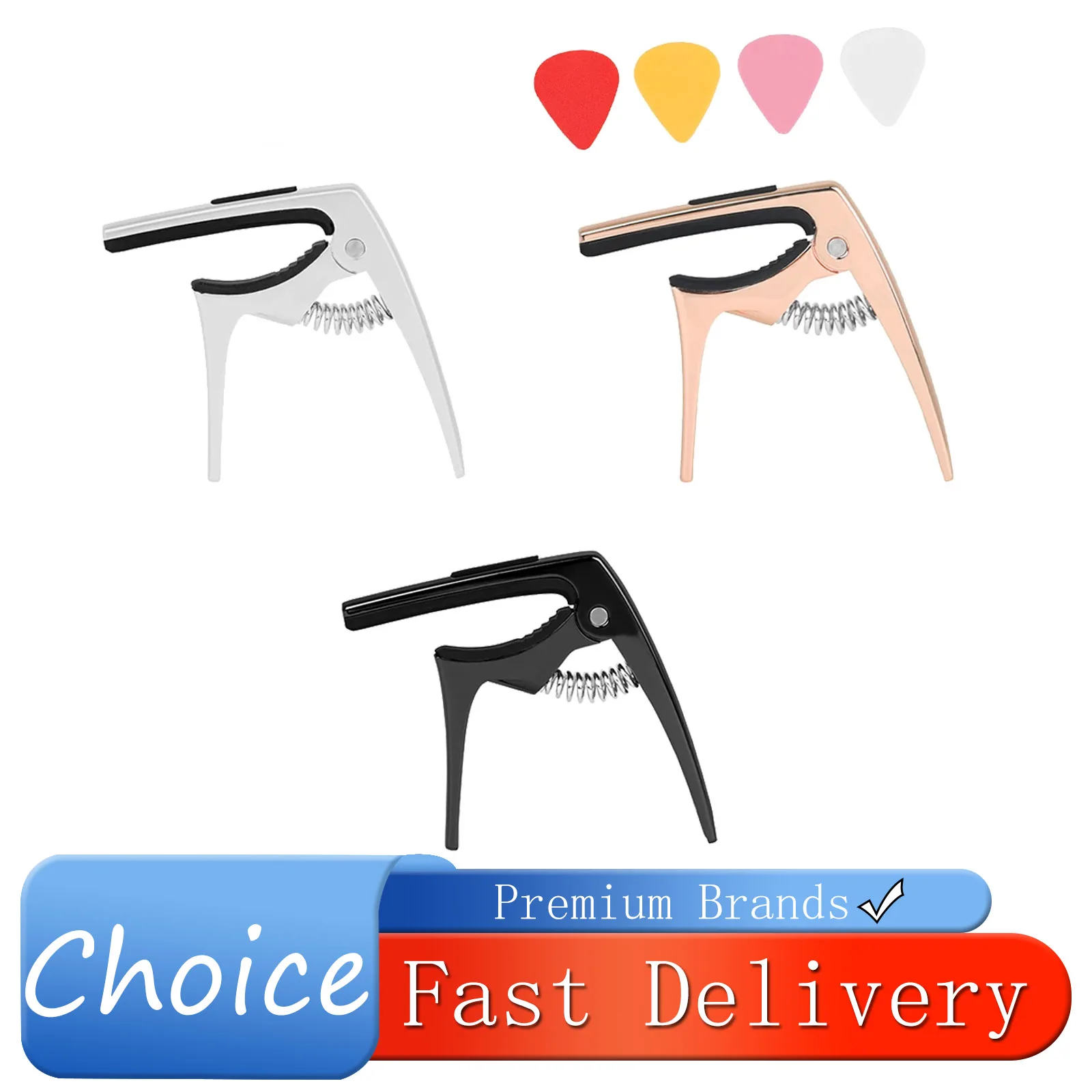 IRIN Guitar Capo With Paddles Multifunction Silicone Tuning Clips for Electric Acoustic Guitar Ukulele Universal Capo Parts