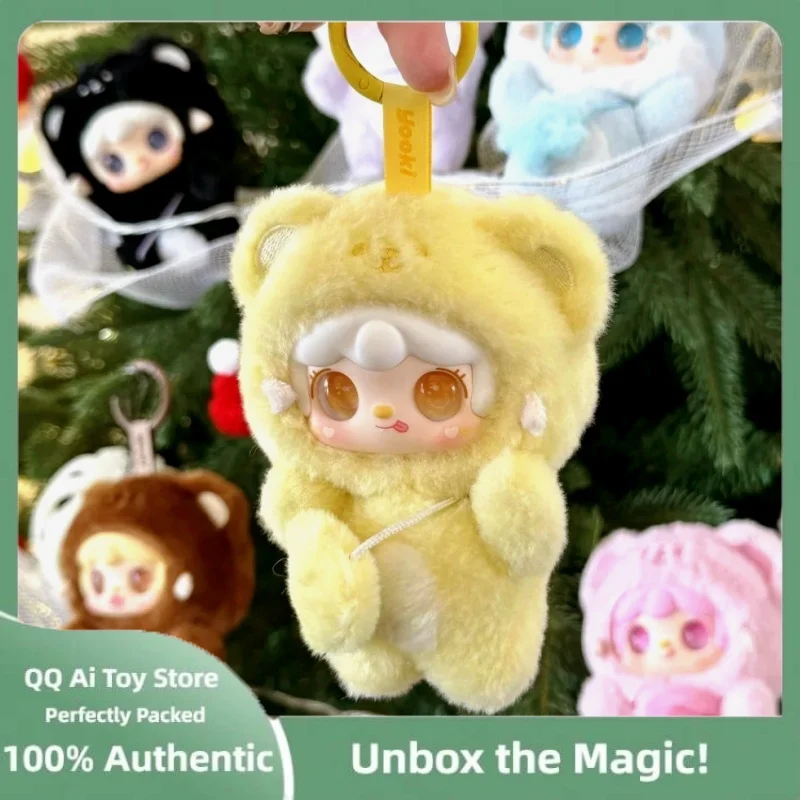 

Genuine Yooki Oxygen Bites A Little Bear Series Blind Box V4 Plush Pendant Cute Doll Collection Ornaments Gift Trendy