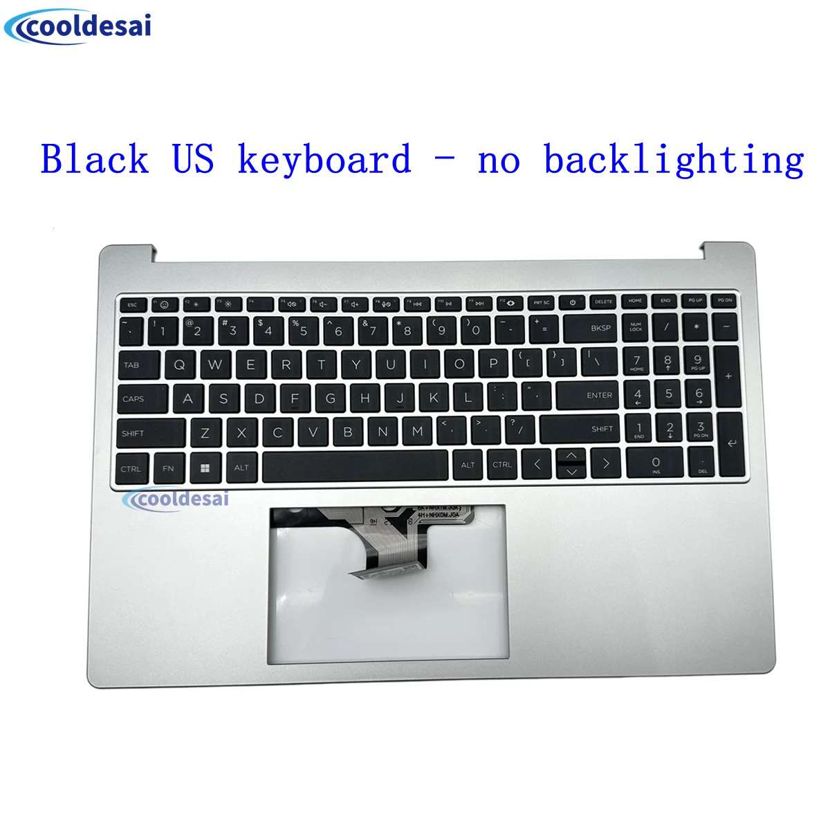 Laptop Notebook US Keyboard silver Cover Shell For HP Pavilion 15-FC/FD 250 G10 TPN-Q286 Q287 N36753/52/59-001 N40884-001Two Fan