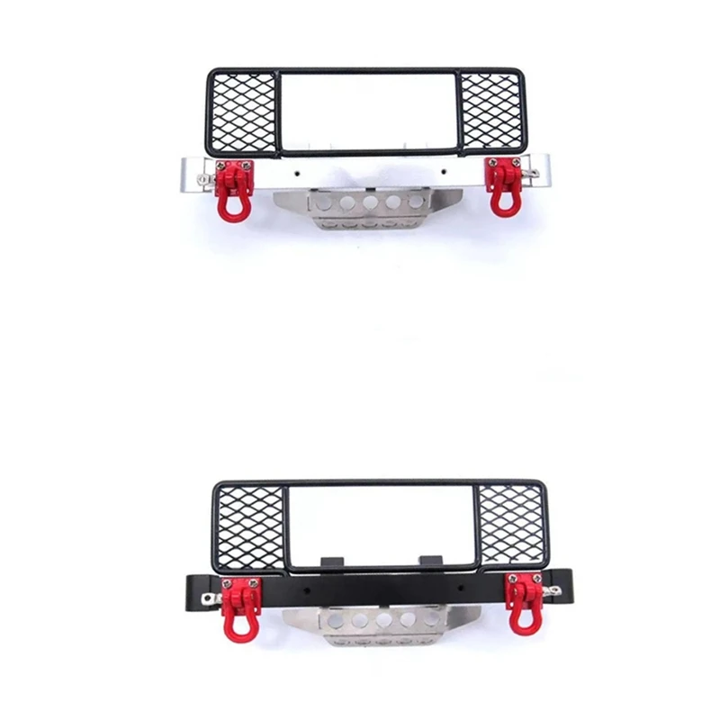 

Metal Front Bumper With Center Net Protection Armor For MN Model D90 D91 D96 D99S MN99 1/12 RC Car Upgrade Parts