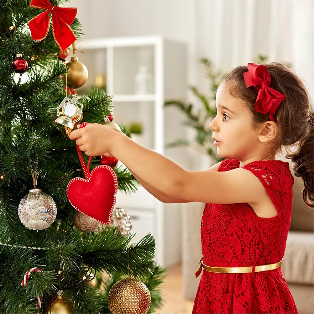 

40Pcs Vintage Fake Oil Lamp Pendant Xmas Tree Decoration Hanging Artificial Oil Light Pendant Christmas Party Decor