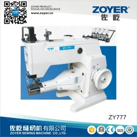 ZY777-603CB Zoyer Cylinder-Bed 3-Needle 5-Thread Double Sides Interlock Industrial Sewing Machine